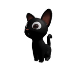 cute black cat (shoulder)