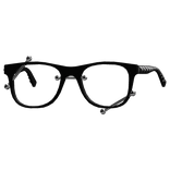 cute black emo moe studded piercing glasses 