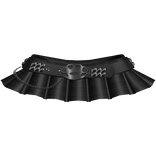 ♡ : cute black emo punk skirt w/ studded belt