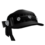 ꒰♡ cute black heart gem emo vkei beret