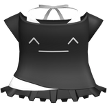 Cute Black ^_^ Kaomoji Halter Dress