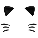 cute black kitty ears filter