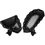 Cute Black Lace Bunny Ears w/ Bows