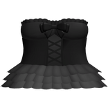 ♡ : cute black lace up corset dress