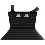 ୨୧ ꒱ cute black n gray kitty overalls