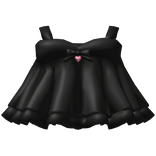 Cute Black Ruffle Dress