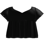 ꒰ ୨୧ ꒱ cute black ruffled summer dress ♡