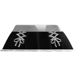 Cute Black Skirt Y2K w/ Bow 