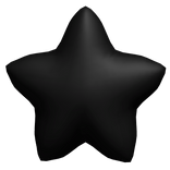 cute black Star Backpack