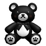 Cute Black Teddy Bear Plushie