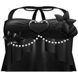 . ‿ ♡ cute black tropical top ⊹ . ୨୧