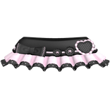 Cute Black/Pink Ruffled Polka Dots Heart Skirt