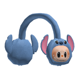 Cute Blue Animated Alien Labubu Plushie Earmuffs