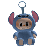 Cute Blue Animated Alien Labubu Plushie Keychain