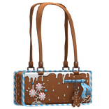 cute blue christmas gingerbread cookie bag