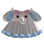 cute blue elephant dress