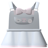 ♡ cute blue kawaii pendant overalls 