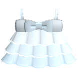♡ : cute blue layered ruffle baby doll dress