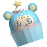 Cute Blue Mezzo Piano Cupcake Snack