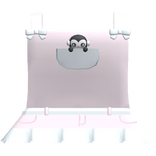 cute blue peguin overall dress