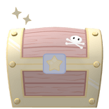 Cute blue pirate treasure chest backpack