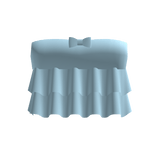  ꒰ cute blue princess layered ruffled dress