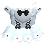 Cute Blue Ruffled Wonderland Card Dress