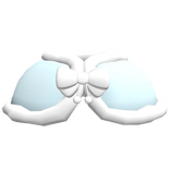 cute blue winter fuzzy shawl 3.0