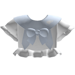 Cute Blue Y2K Shirt w/ Bow