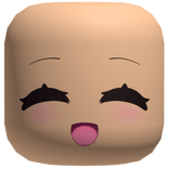 💖 Cute Blush Smile Kawaii Face Mask (Beige)