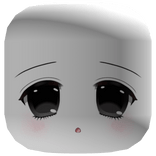 cute blushing nervous anime face