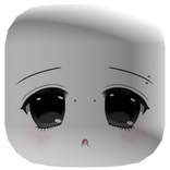 cute blushing nervous pierced anime face