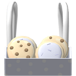 ♡ cute box of chocolate chip cookies in blue (3.0)