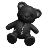 Cute Broken Teddy Bear Plushie - Black