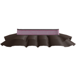 ♡ cute brown & pink y2k low rise mini skirt