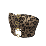 Cute Brown Cheetah Y2K Chic Heart Gyaru Top • DD30