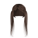 cute brown dolly pigtails w side bangs