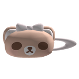 cute brown kuma hair clip