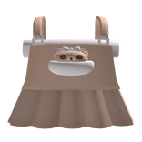 cute brown kuma overalls