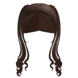 cute brown long pigtails