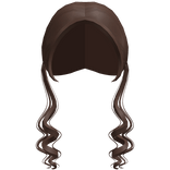 Cute Brown Low Preppy Wavy Pigtails