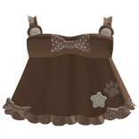 cute brown polka dot bear dress