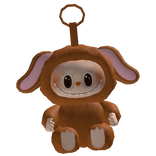 Cute Brown Sugar Bunny Labubu Plushie Keychain
