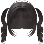 ♡ : cute brown swirly pigtails