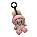 Cute Bubu Monster Pink Keychain