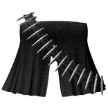 cute bullet belt split dress in lace black 3.0