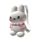 Cute Bunny Backpack with Pink Scarf