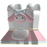 ୨♡cute bunny dress with blue bow♡୧