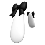 ♡ cute bunny ears with bow - Black 