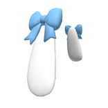 ♡ cute bunny ears with bow - Blue 